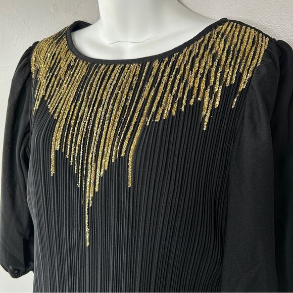 GOOD TIMES Vintage Party Dress Womens Size 8 Glitter Special Occasion Cocktail - Picture 8 of 13